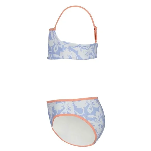 NWT Billabong Girls Floral Bikini Set UPF 50+ Chambray Now Blue Size 10 - Picture 3 of 7